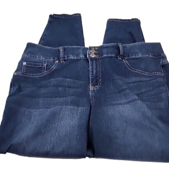 Torrid Jeans Jegging high rise Medium Wash distressing stretch Women's Tall 20T - Picture 4 of 9